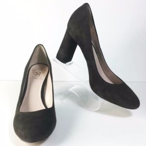 VINCE CAMUTO Sceny Suede Brown Classic Pump Heels